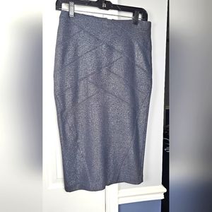 Express metallic pencil skirt
